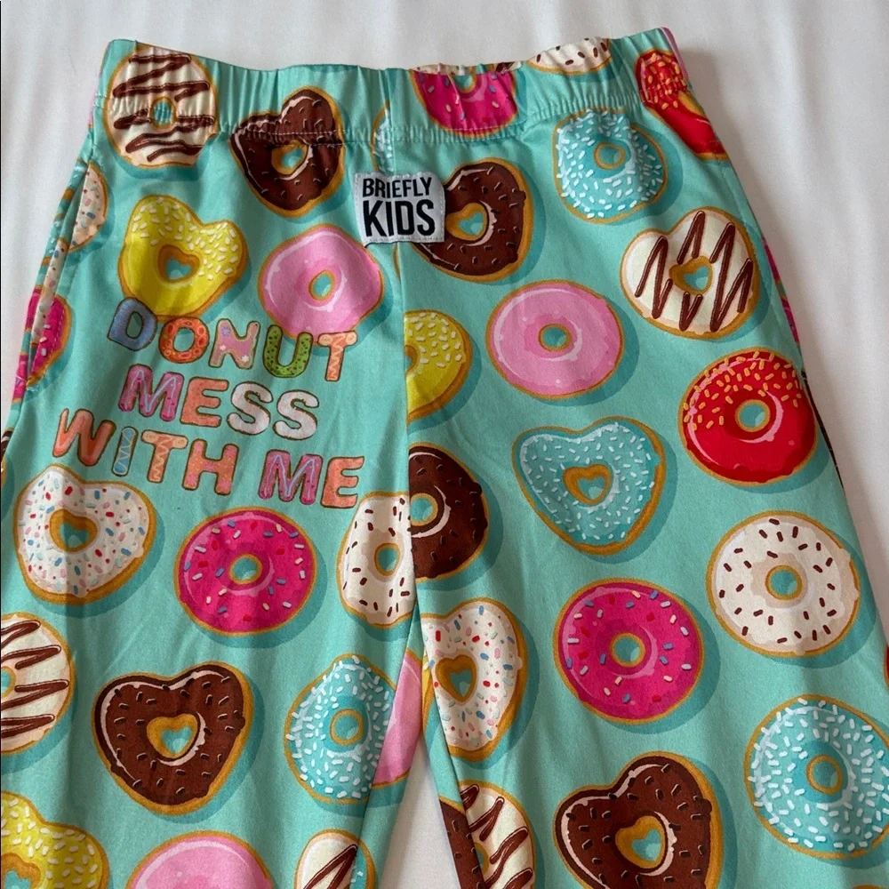 Briefly Kids  Colorful Donut Print Pajama Bottoms
